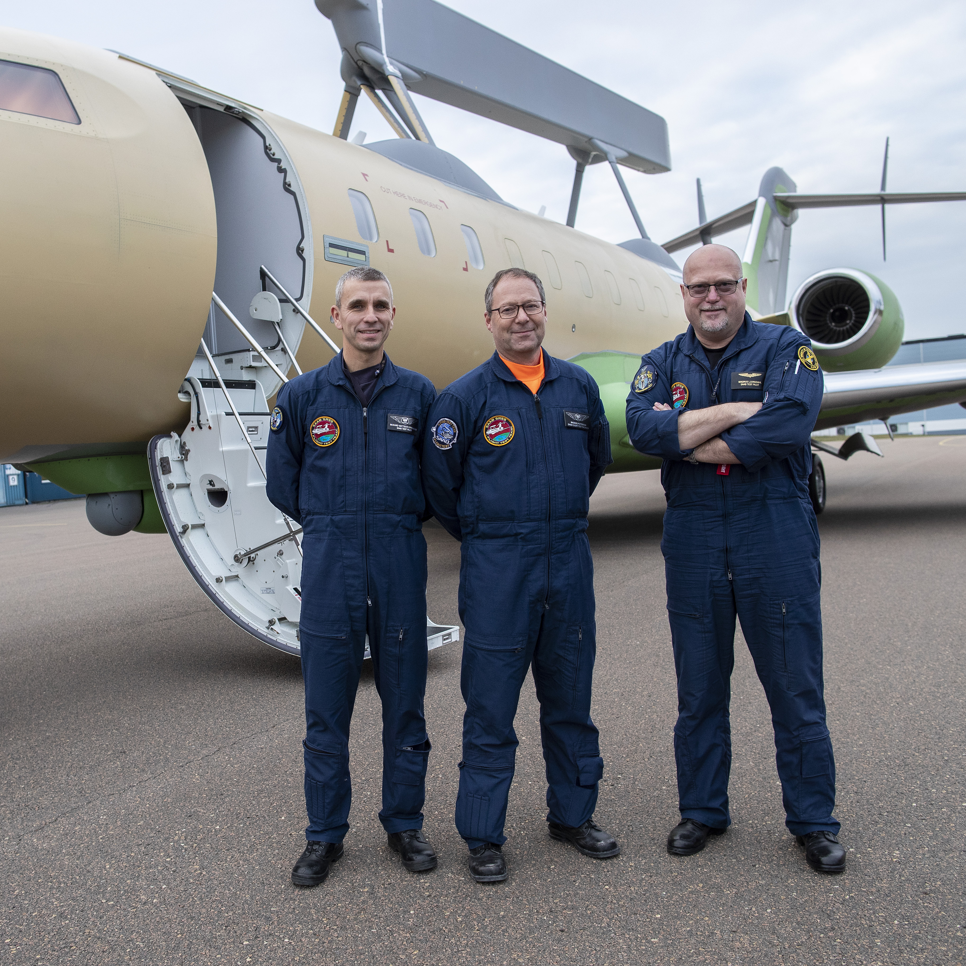 GlobalEye second aircraft first flight – crew