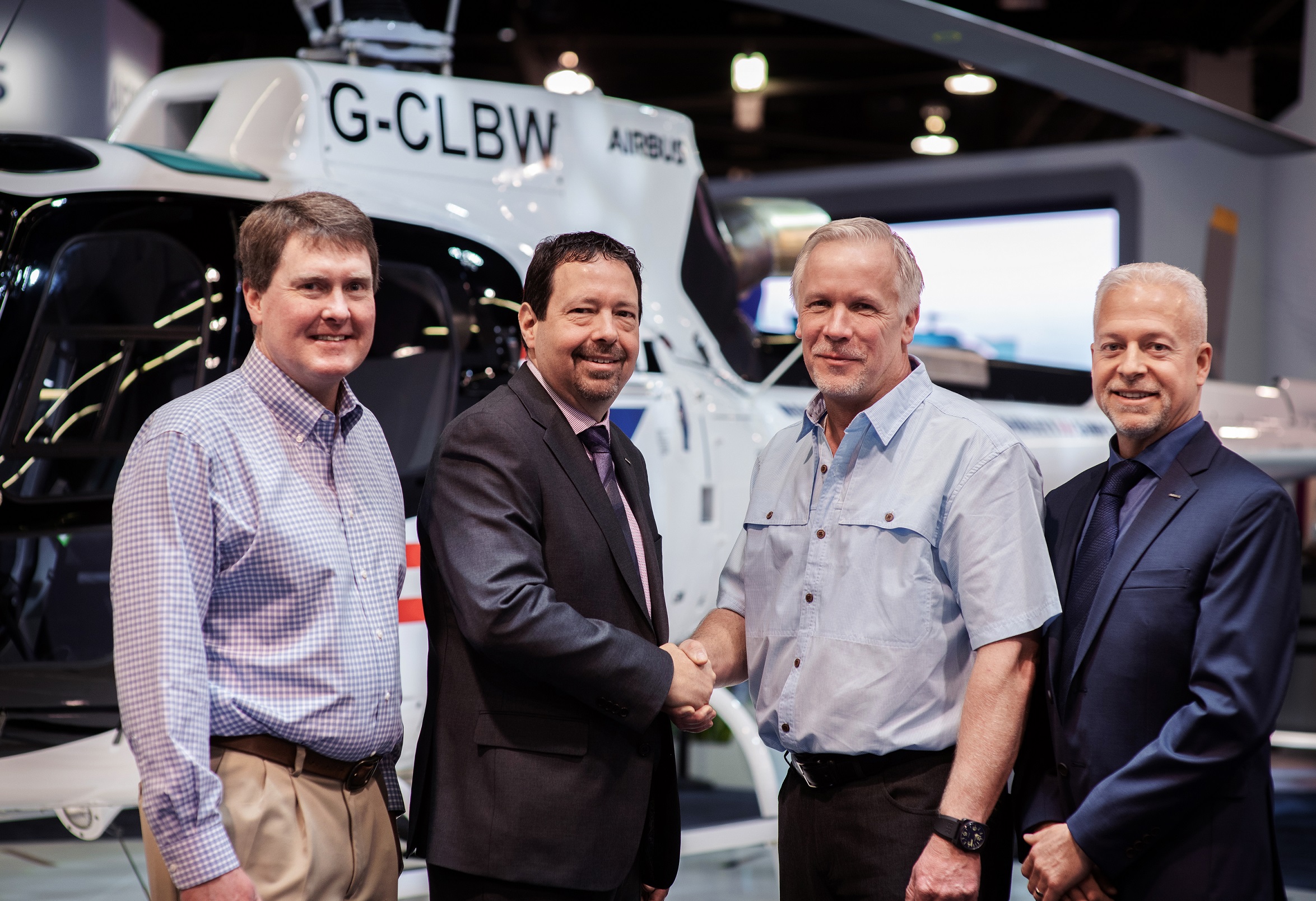 Ascent and Airbus Helicopters at the booth (c)Dianne Bond