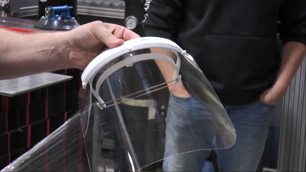 Boeing face shield