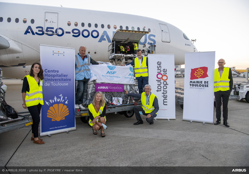 Airbus A350 Ayuda humanitaria