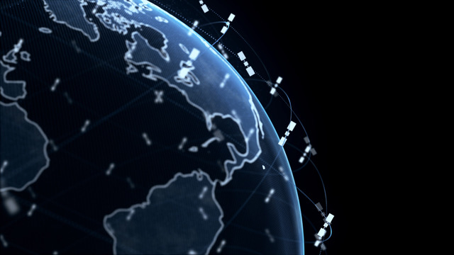 Digital,Earth,Data,Globe,-,Abstract,3d,Rendering,Satellites,Starlink