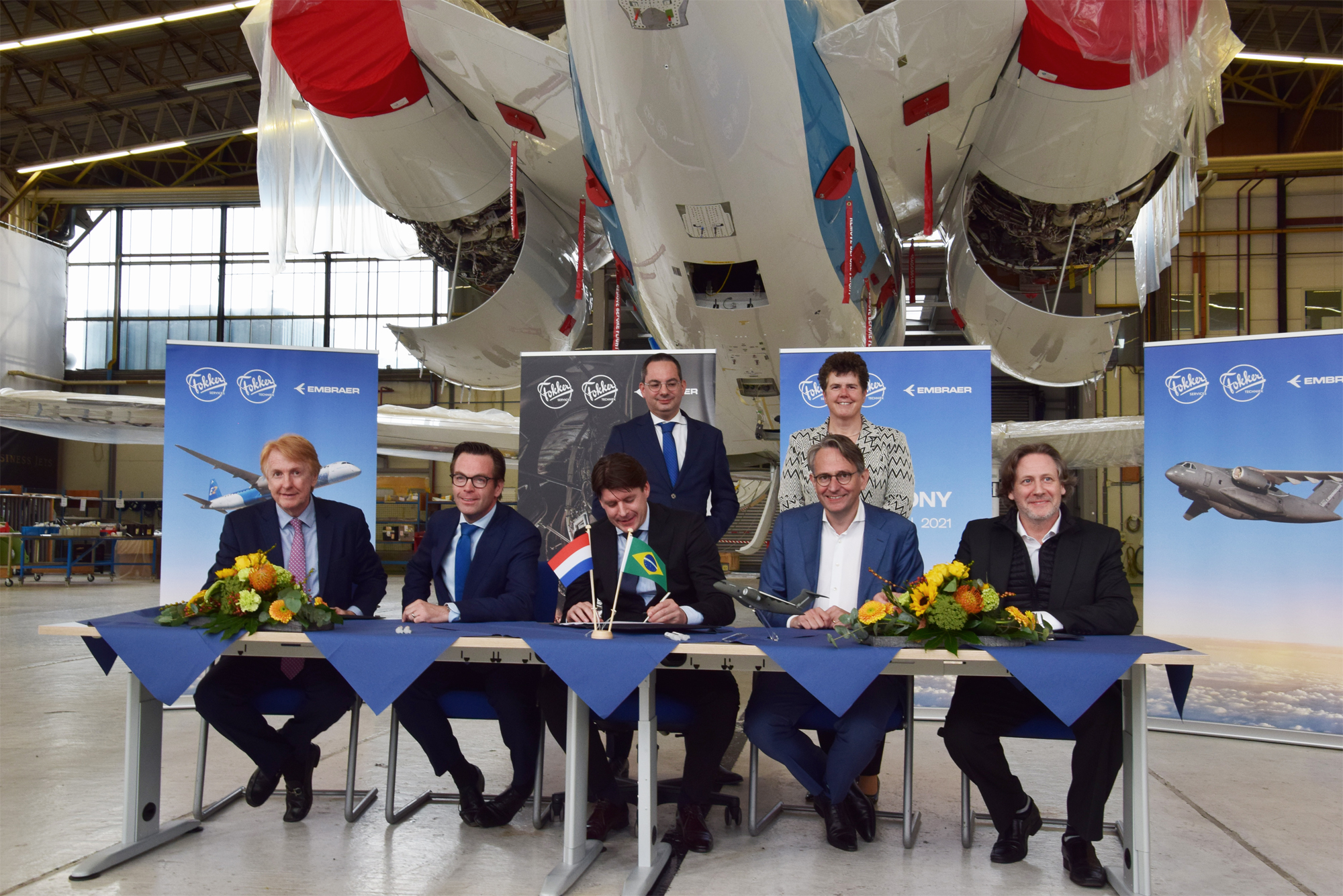 Embraer_Fokker Techniek_Fokker Services_MoU_Signing