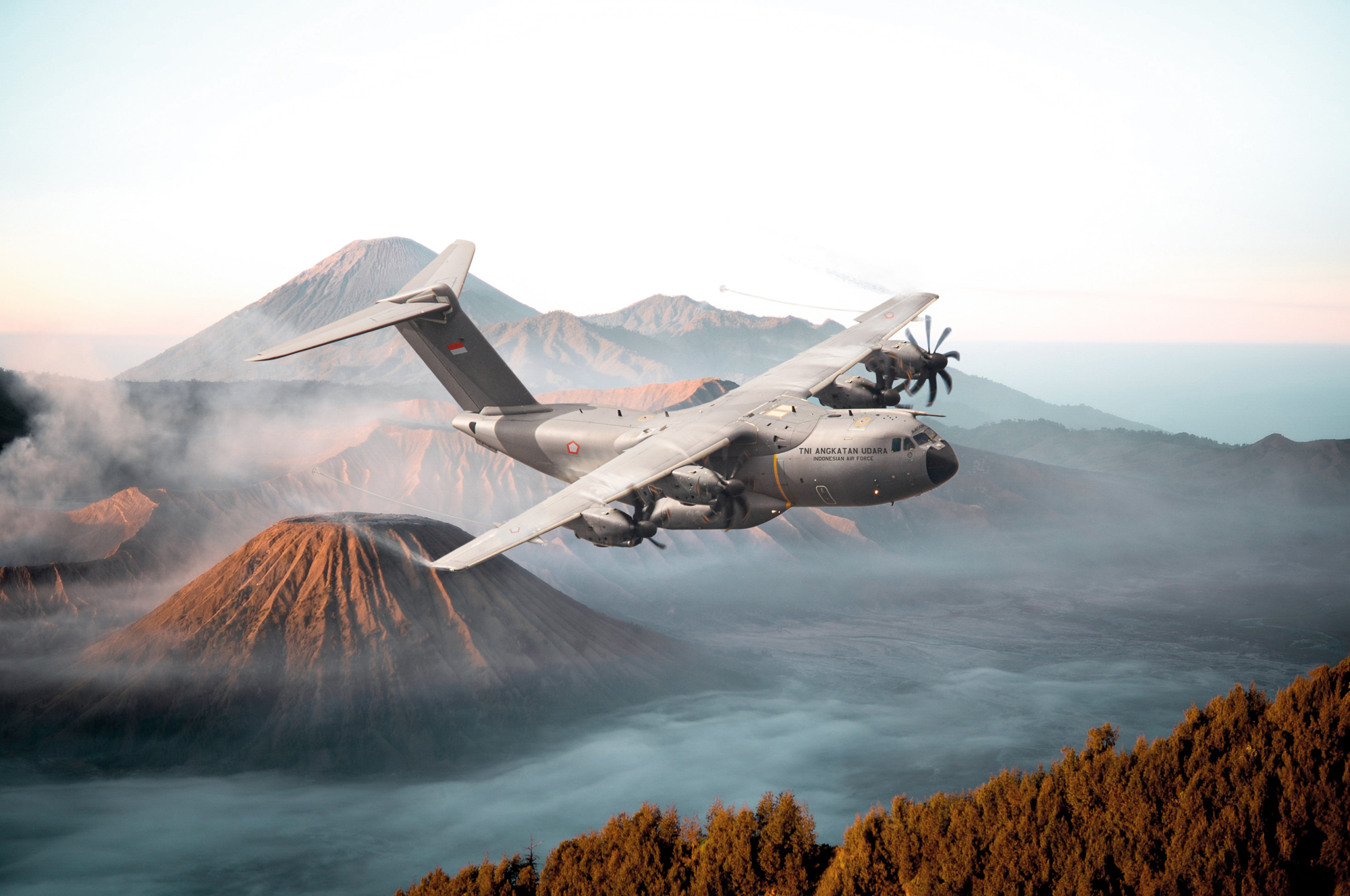 Airbus A400M Indonesia in flight HD