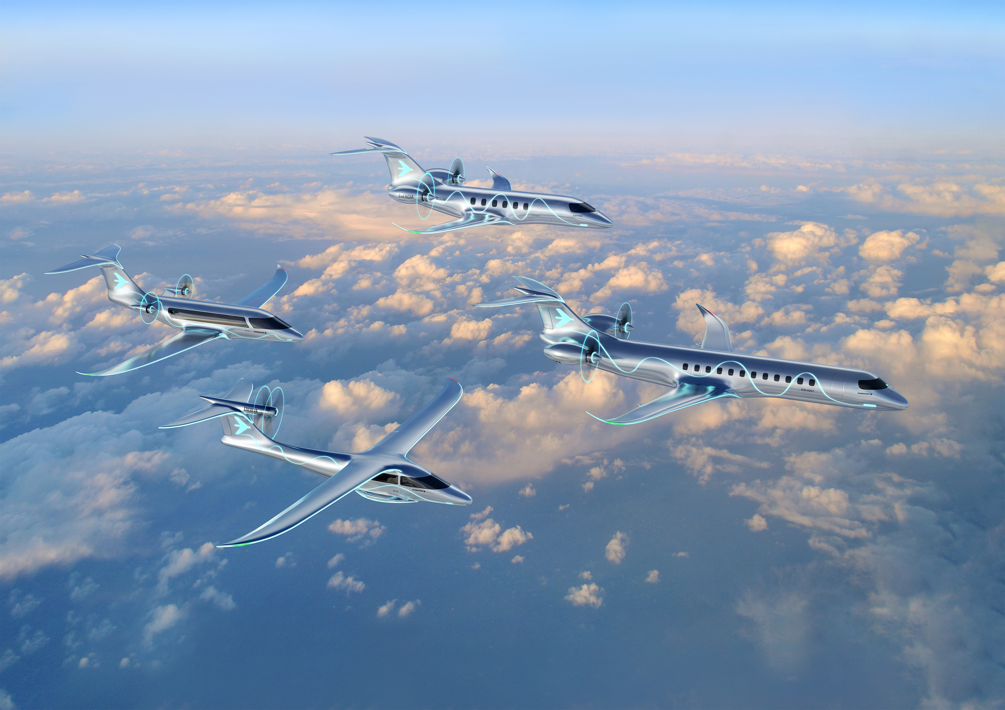 Embraer Energia-Family-Formation-Flight