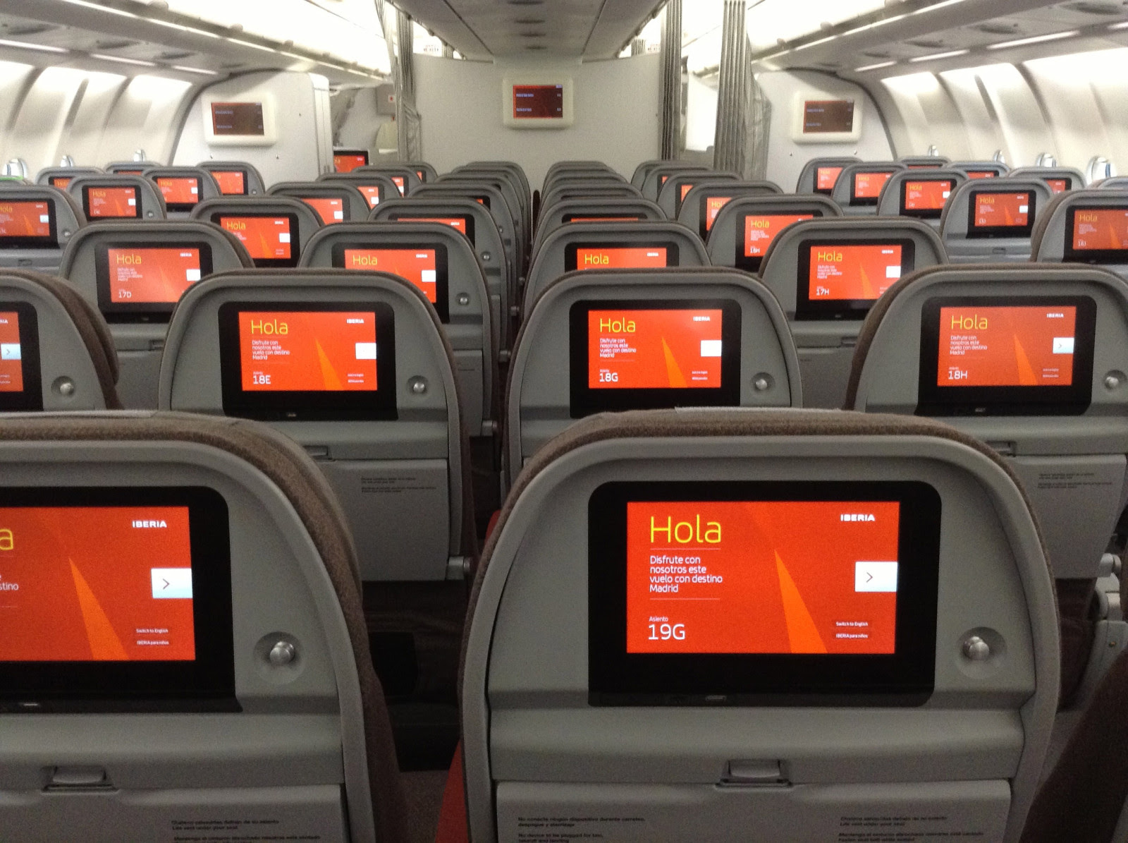 Iberia Airbus A350 interior