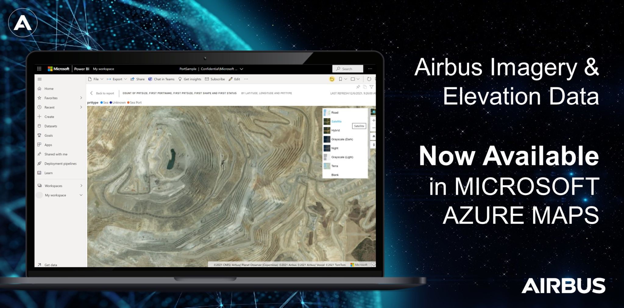 Airbus Imagery Azure Maps