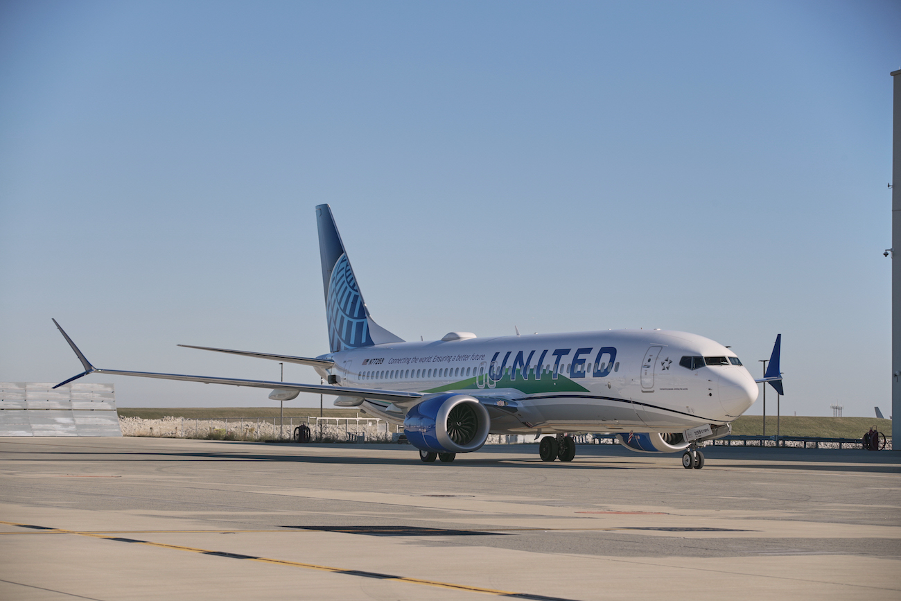 GE Aviation United Airlines primer vuelo de la historia en usar combustible 100% sostenible