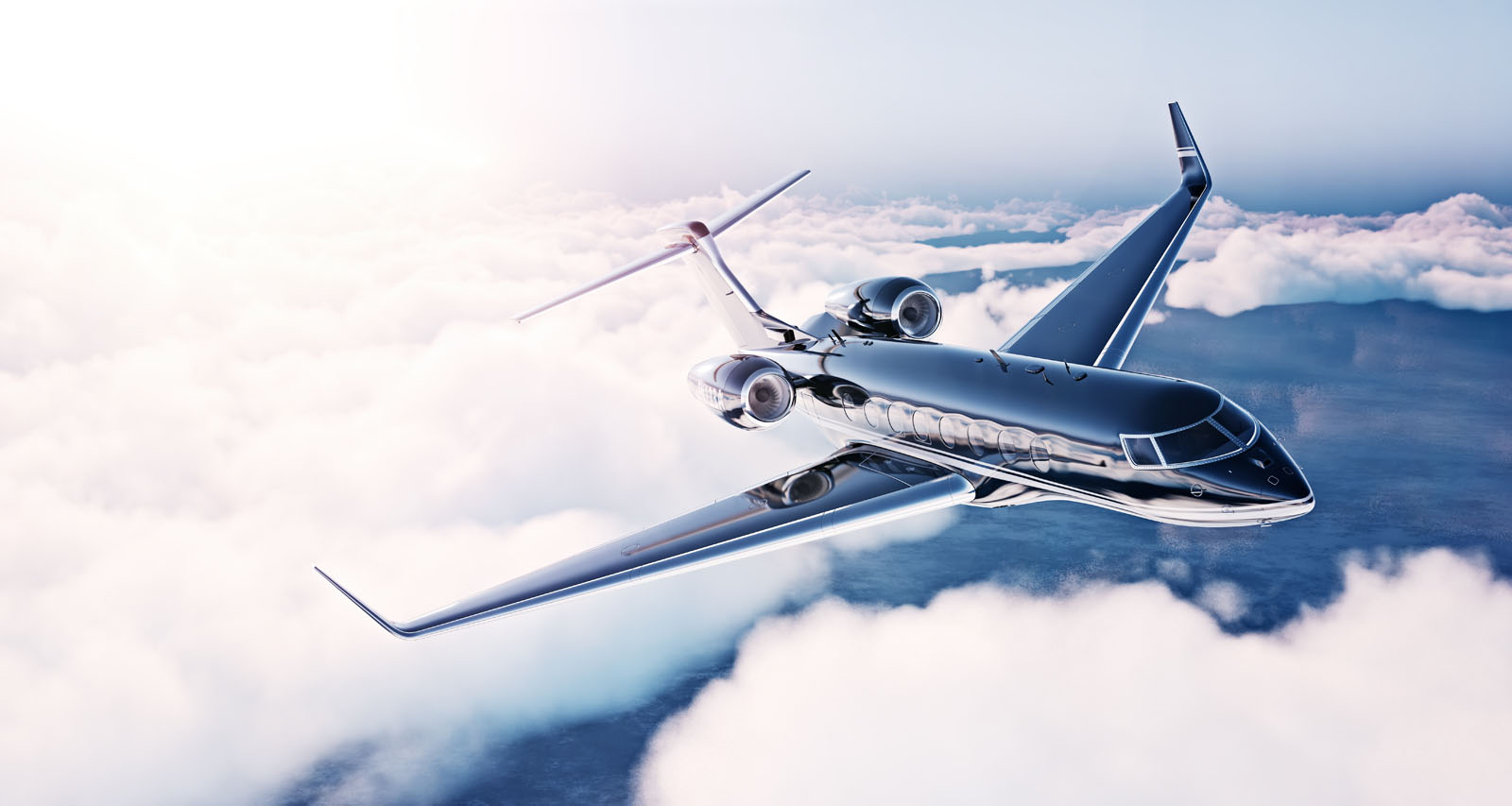 Image,Of,Black,Luxury,Generic,Design,Private,Jet,Flying,In