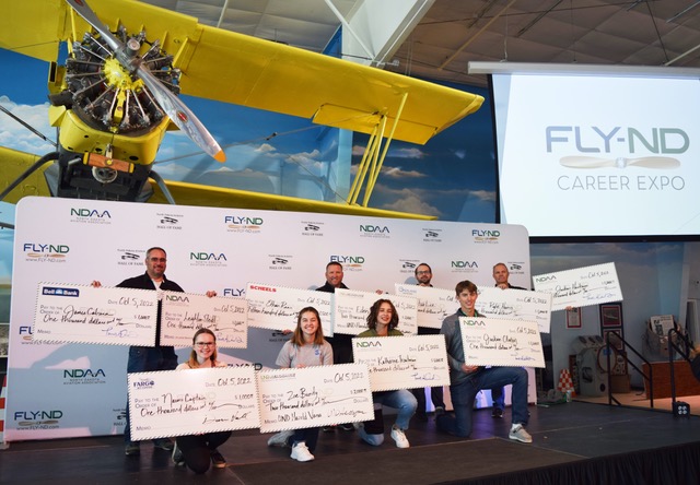 NDAA Destinatarios de becas de la Expo profesional FLY-ND 2022
