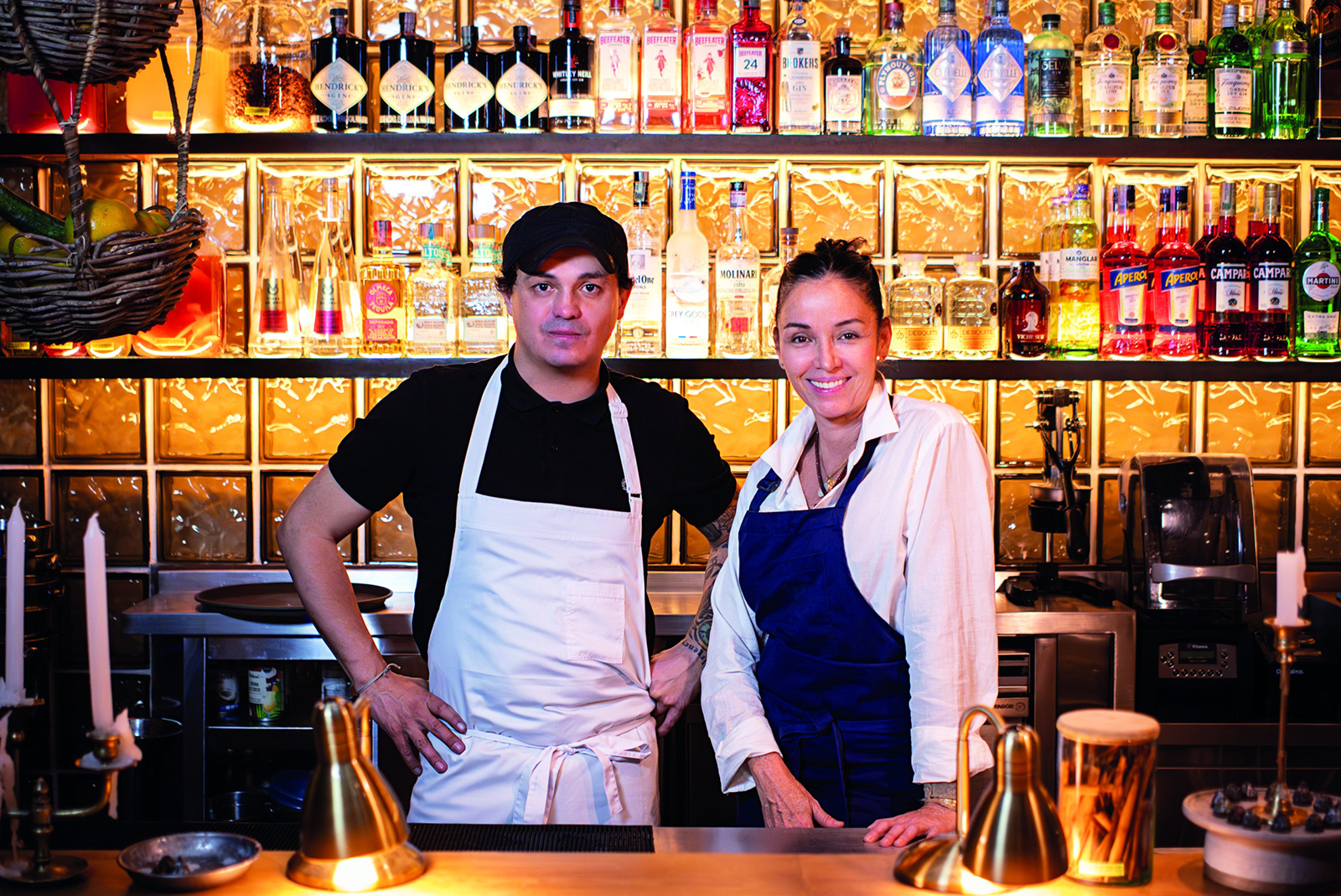 Avianca chefs Alvaro Clavijo y Catalina Velez
