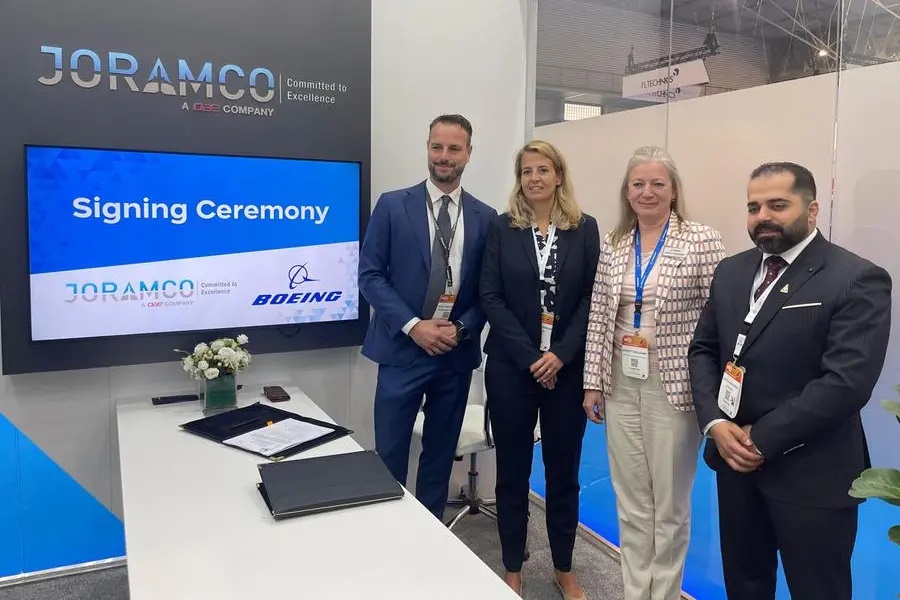 Joramco y Boeing firman un acuerdo de piezas de aviacion a largo plazo