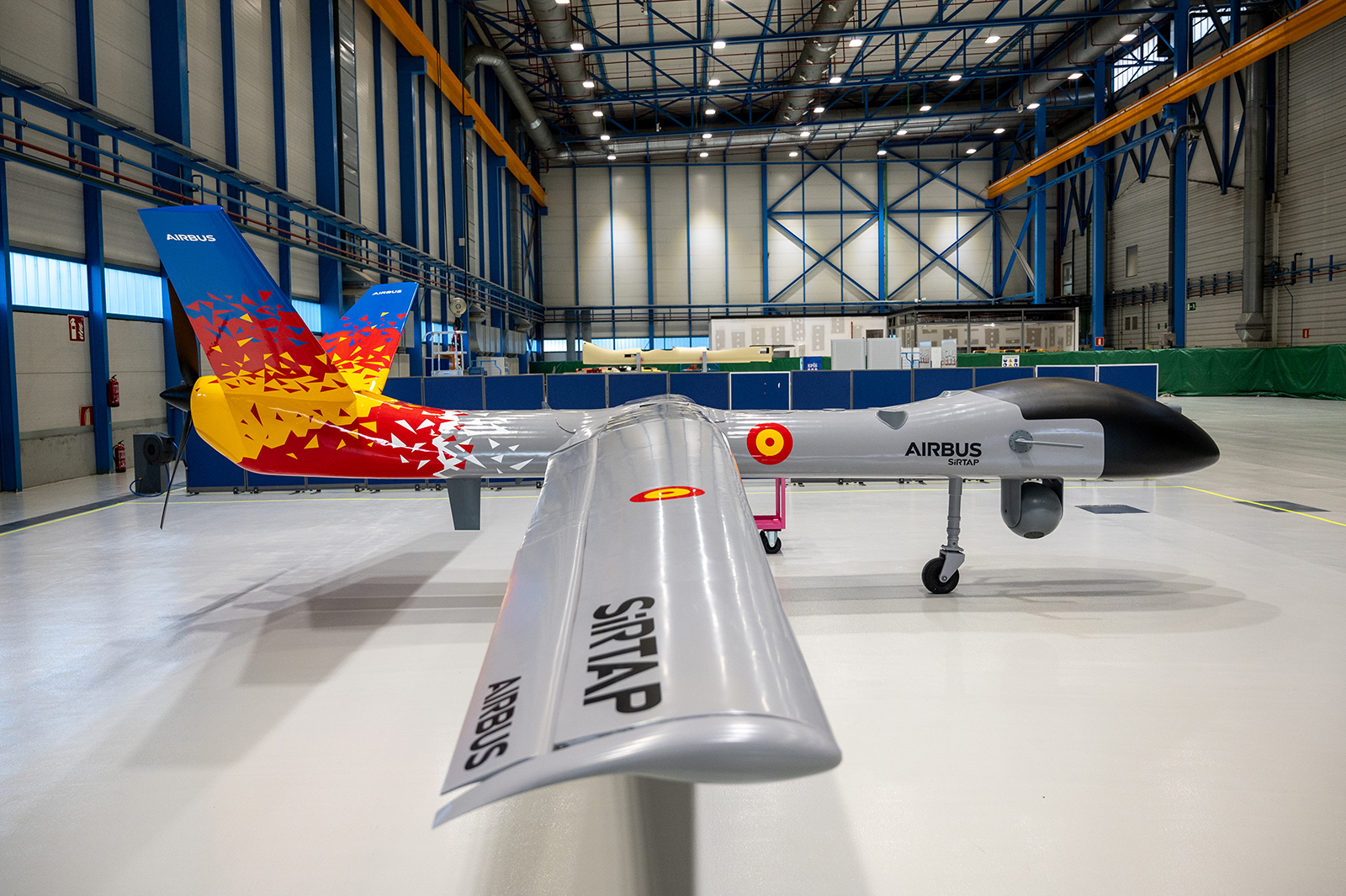 Airbus SIRTAP Spanish Air Force mock-up (maqueta)_GET_MIA_GC_20241018_SIRTAP_llegada_empenaje-9535