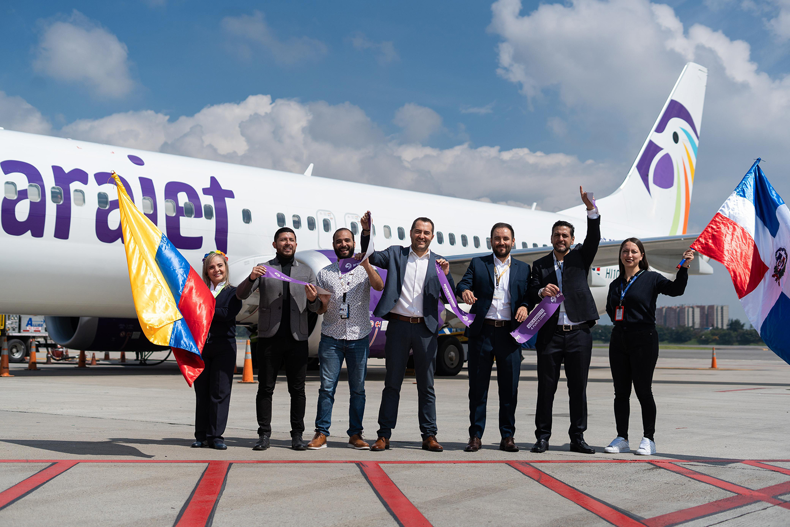 Arajet inauguracion ruta Bogota – Punta Cana 10-2024 1