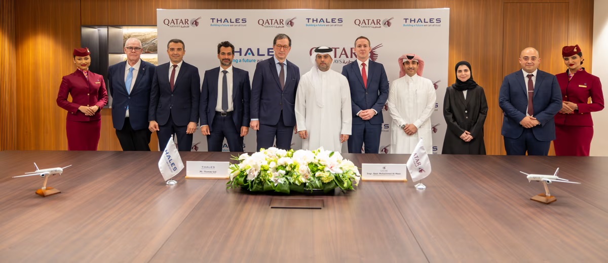 Thales Qatar Airways acuerdo centro de servicio