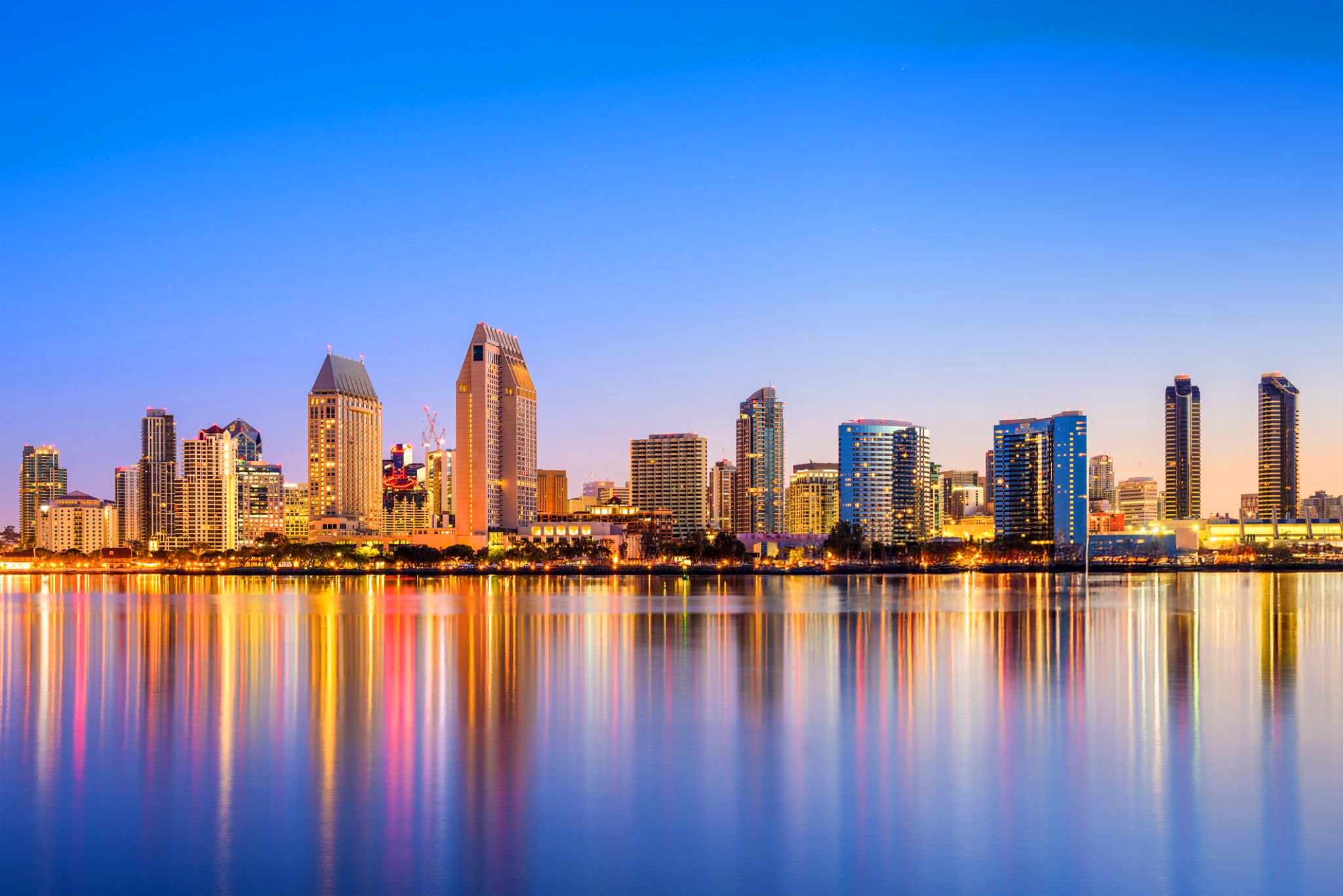 San Diego, California, USA skyline.