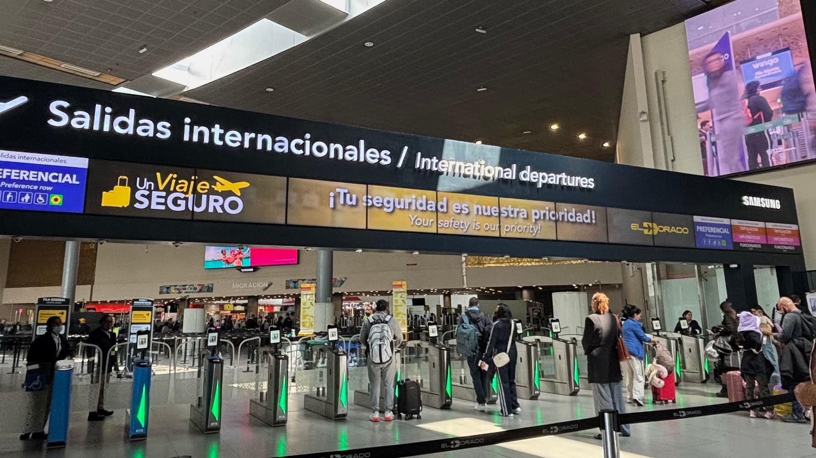 Aeropuerto El Dorado – Seguridad