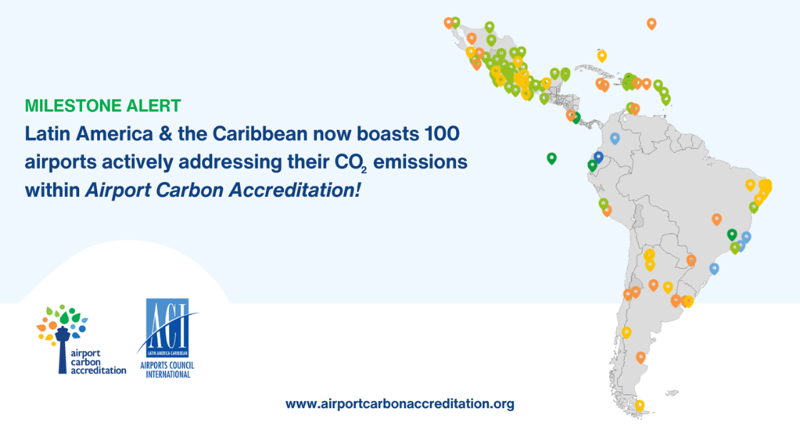 ACI-LAC record 100 aeropuertos ACA programa Airport Carbon Accreditation