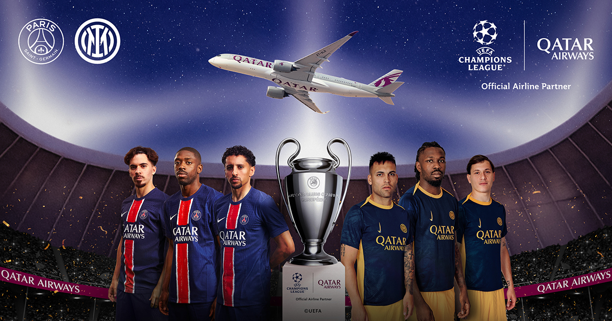 Qatar Airways patrocinio final UEFA Champions League 2025