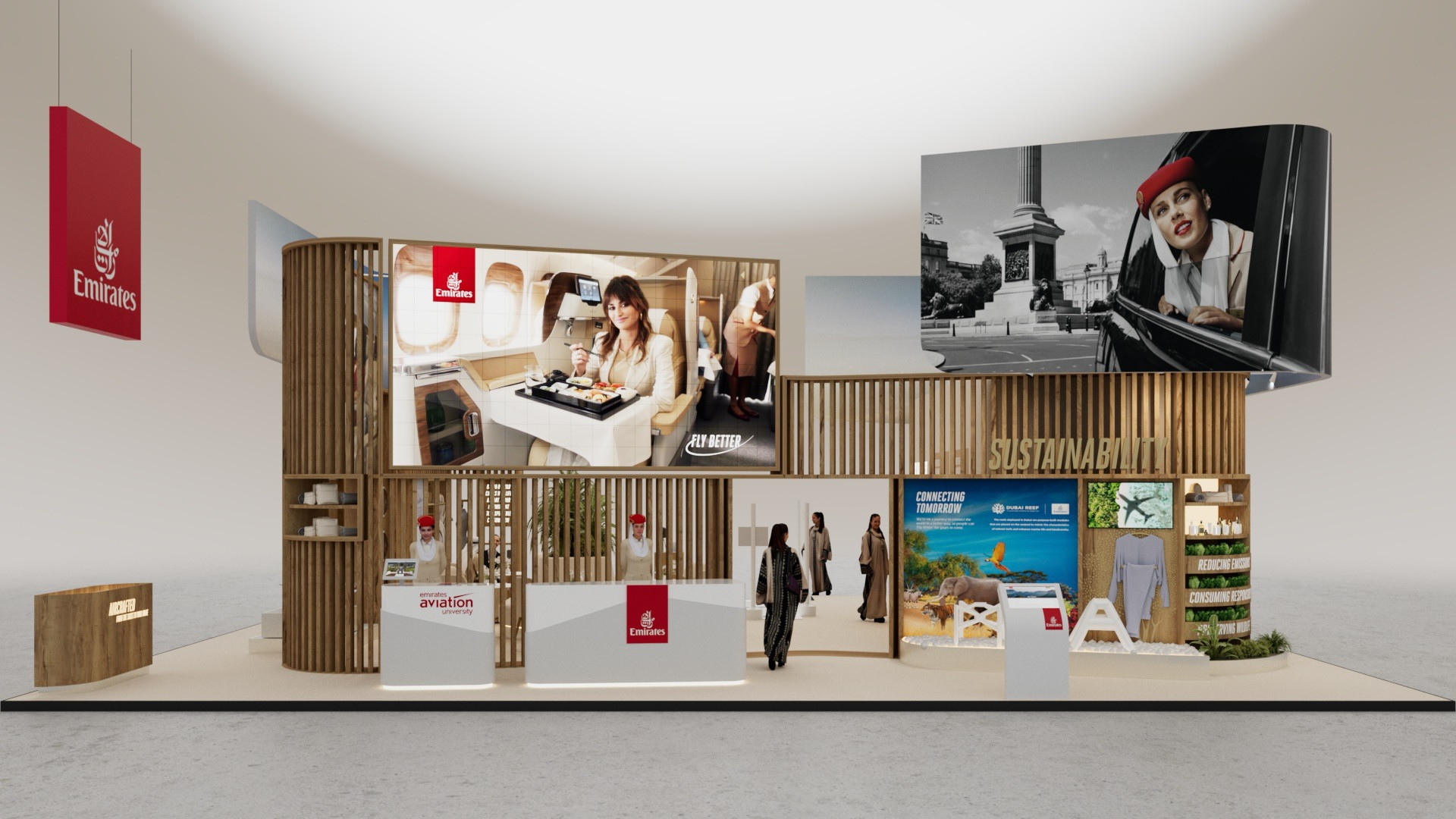 Emirates stand Dubai Airshow 2025