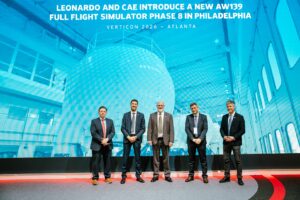 Leonardo y CAE – Simulador AW139 FFS Filadelfia
