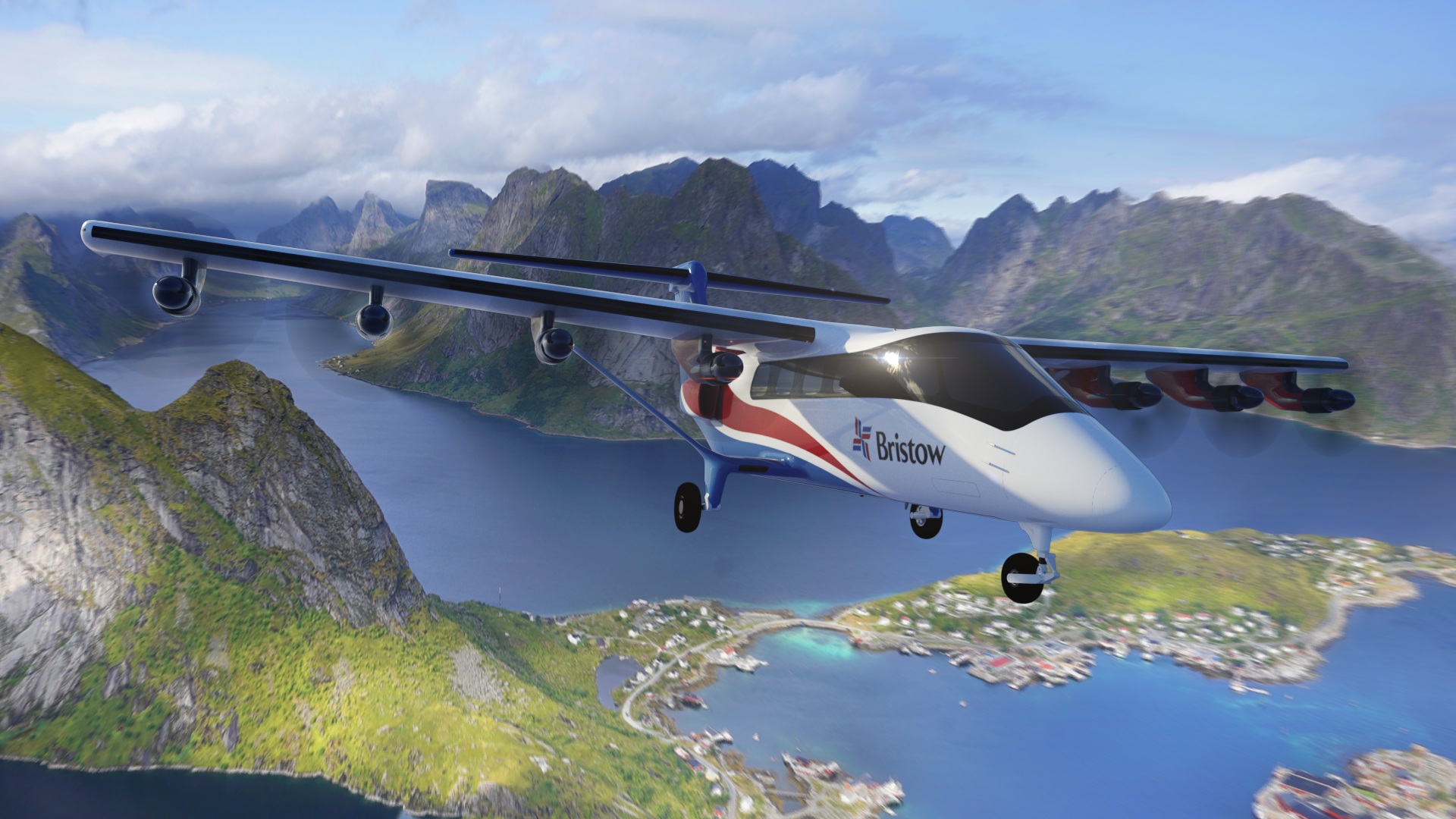 Electra EL9 Ultra Short in Bristow livery – Norway