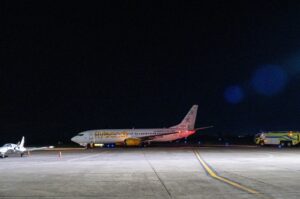Flybondi aterrizando en Jujuy