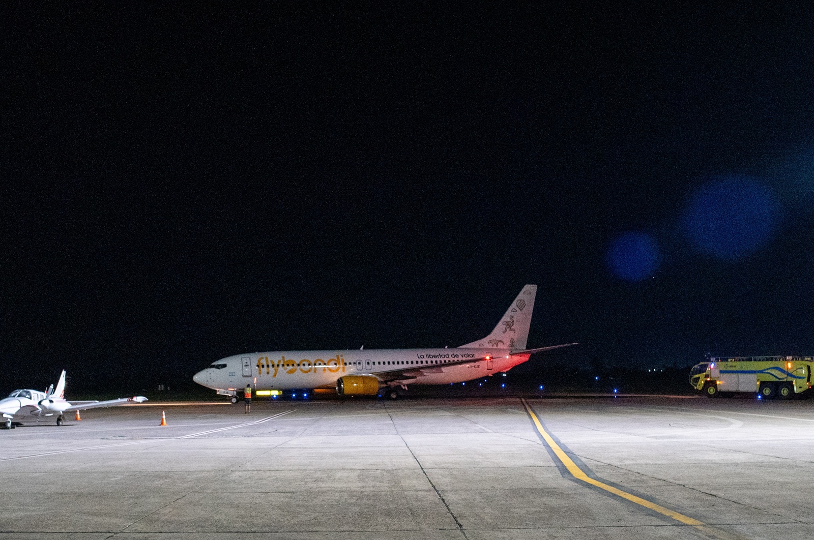 Flybondi aterrizando en Jujuy