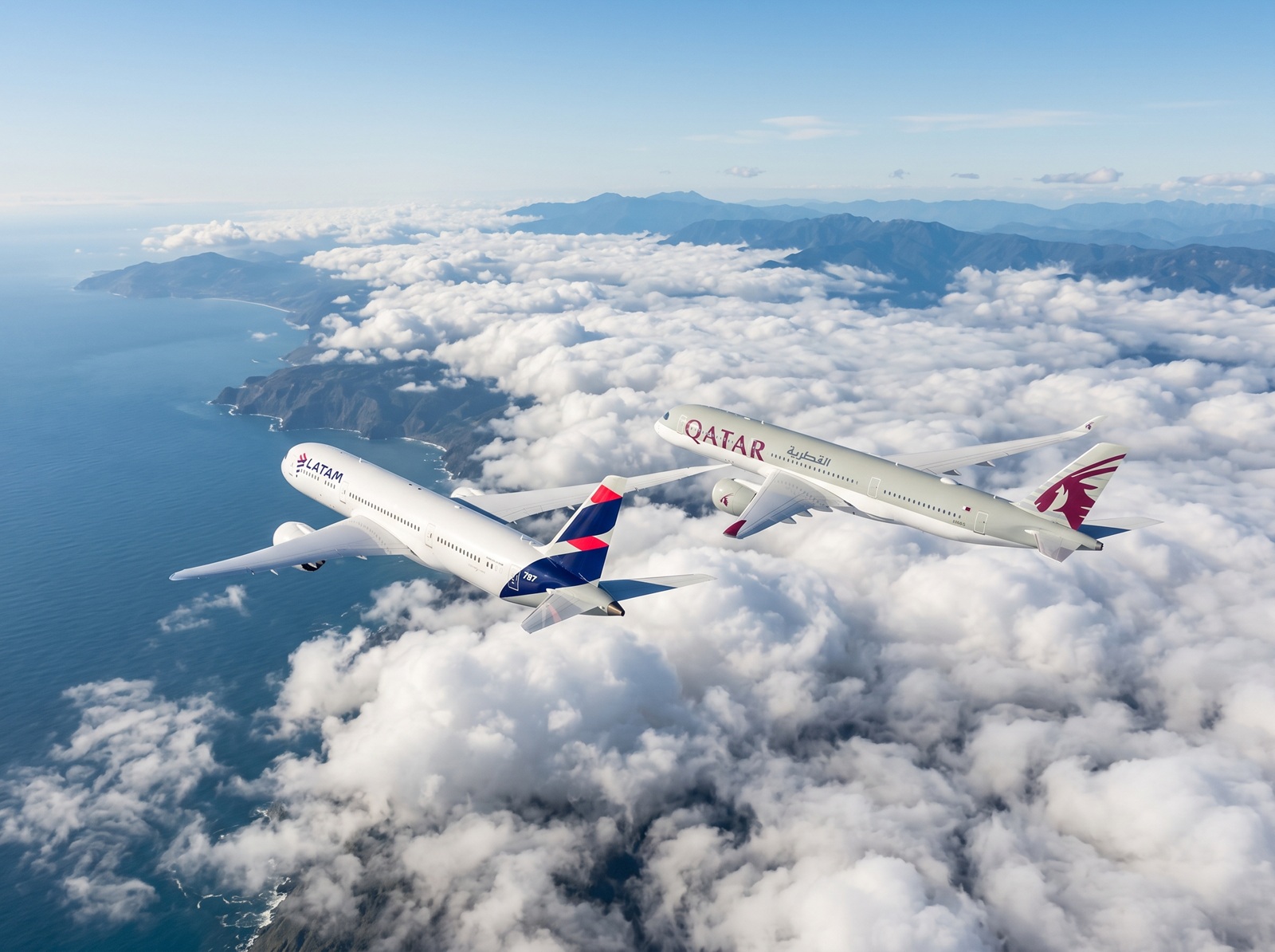 LATAM Airlines codigo compartido Qatar Airlines IA